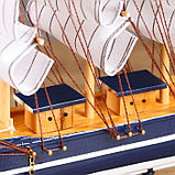 Корабль сувенирный средний «Фрея», борта синие, 33х31х5 см , микс, фото 5