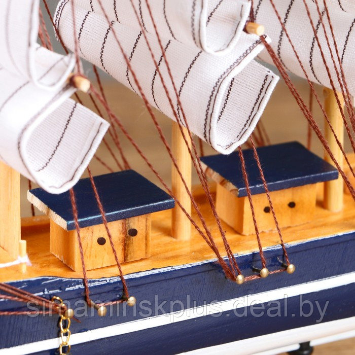 Корабль сувенирный средний «Фрея», борта синие, 33х31х5 см , микс - фото 5 - id-p199794460
