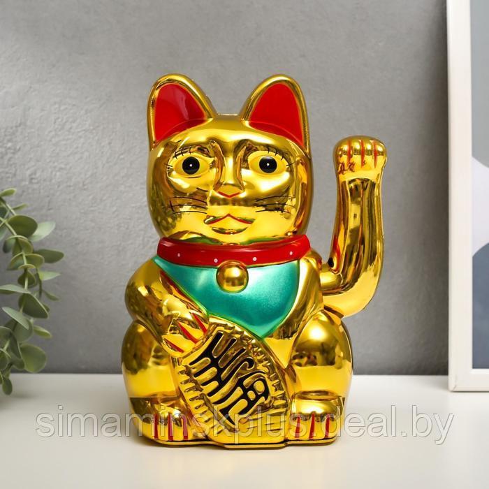 Сувенир кот пластик "Манэки-нэко" h=21 см - фото 1 - id-p199795303