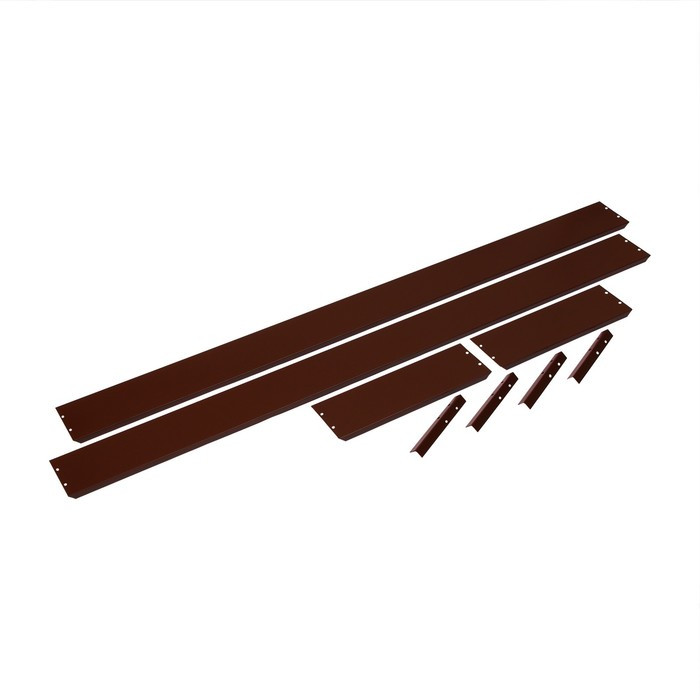 Грядка оцинкованная, 195 × 50 × 15 см, коричневая - фото 4 - id-p199803559