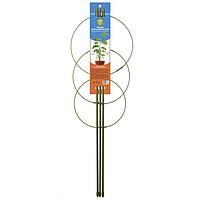 Опора для растений, 3 кольца, h = 75 см, d = 24-22-20 см, металл