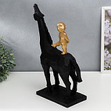 Сувенир полистоун "Малыш на коне" 40х12х28 см, фото 2