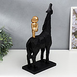 Сувенир полистоун "Малыш на коне" 40х12х28 см, фото 3