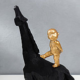 Сувенир полистоун "Малыш на коне" 40х12х28 см, фото 5