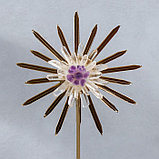 Сувенир интерьерный стекло, кварц "Солнечный цветок из горного хрусталя" 42х8х20 см, фото 5
