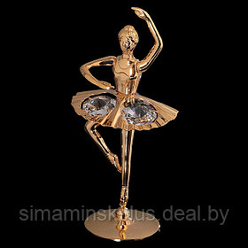 Сувенир «Балерина с поднятой рукой», 6х6х11 см, с кристаллами