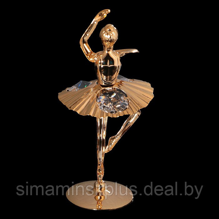 Сувенир «Балерина с поднятой рукой», 6х6х11 см, с кристаллами - фото 2 - id-p199795361