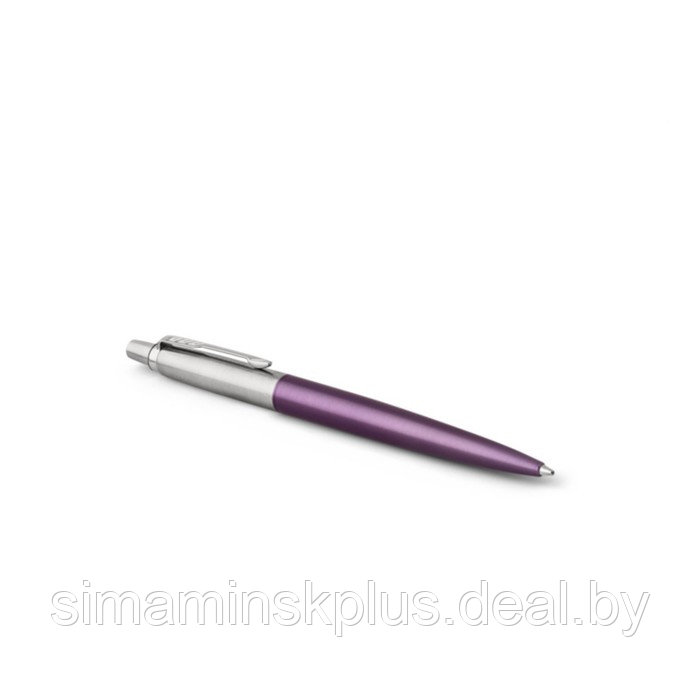 Ручка шариковая Parker Jotter Core Victoria Violet CT M, корпус фиолетовый глянцевый/ хром, синие чернила - фото 4 - id-p199794679