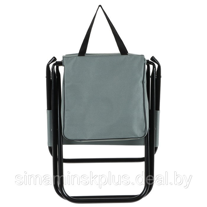 Стул туристический с сумкой, р. 24 х 26 х 60 см, до 60 кг, цвет серый - фото 3 - id-p199793633