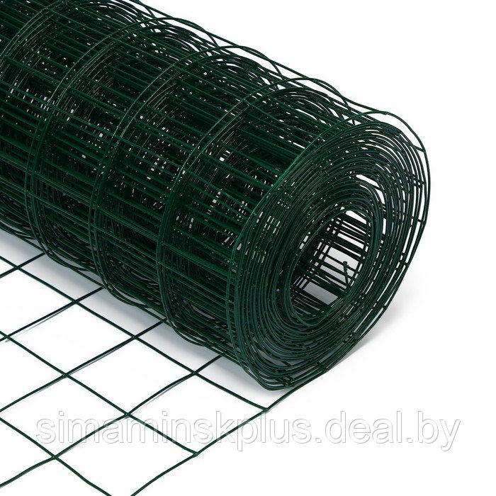 Сетка сварная с ПВХ покрытием, 10 × 1,5 м, ячейка 50 × 50 мм, d = 1 мм, металл, Greengo - фото 6 - id-p199793702