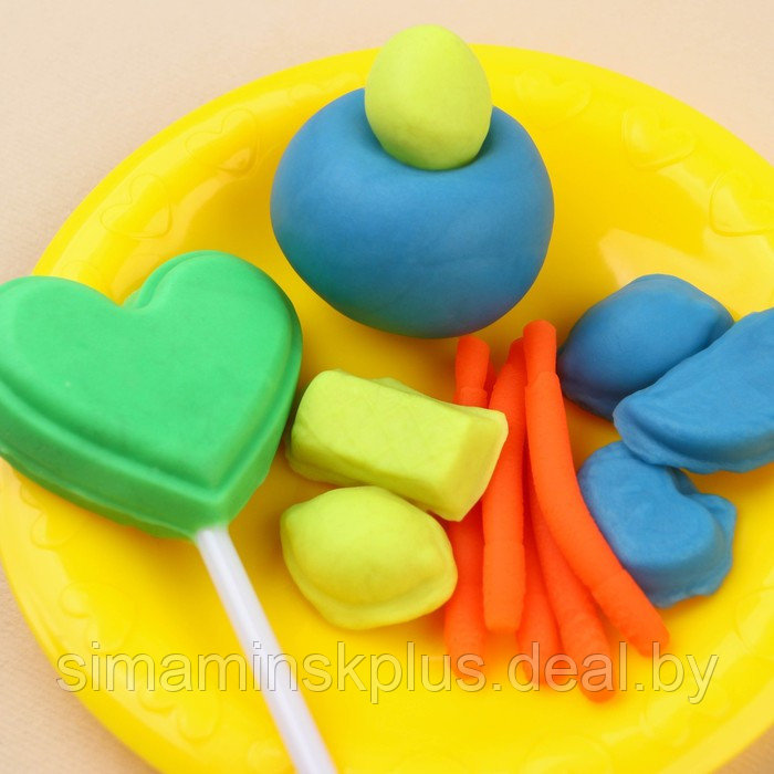 Игровой набор для лепки «Весёлые сладости», Маша и Медведь, 4 баночки с пластилином - фото 4 - id-p199800250