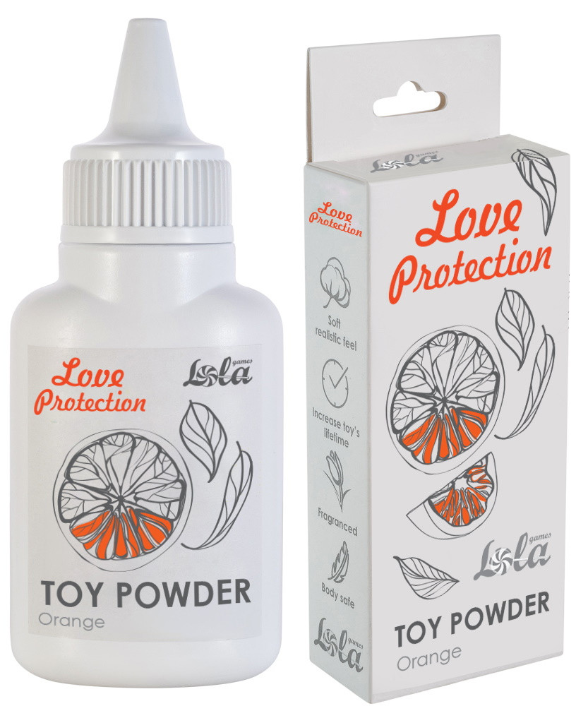 Пудра для игрушек Love Protection с ароматом апельсина 15 гр - фото 1 - id-p199804970