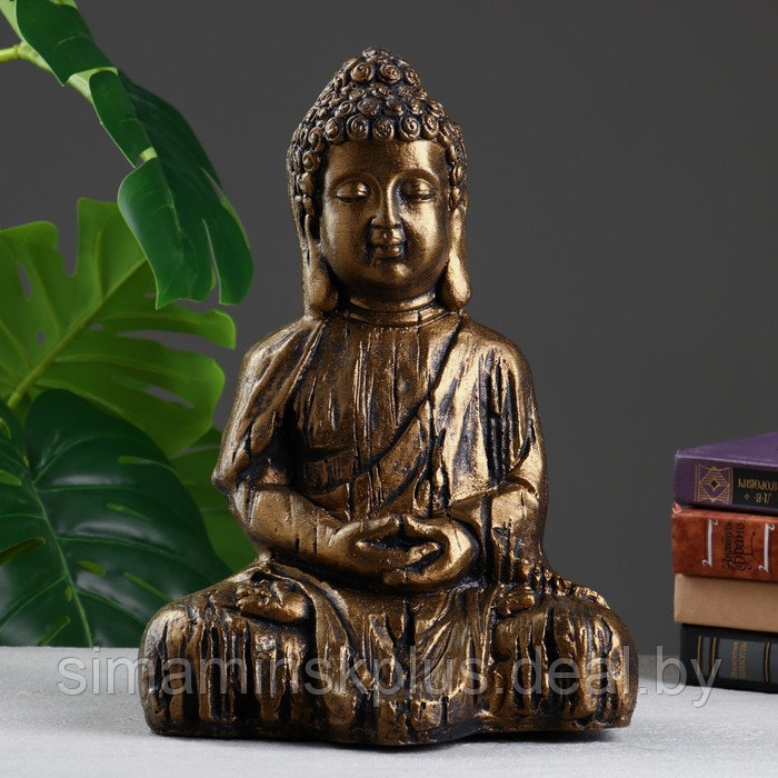 Фигура "Будда молится" бронза, 33х23х18см - фото 1 - id-p199797921