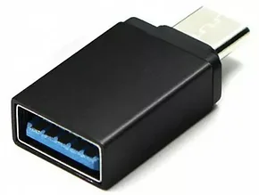 Адаптер - переходник OTG USB3.1 Type-C - USB3.0, черный