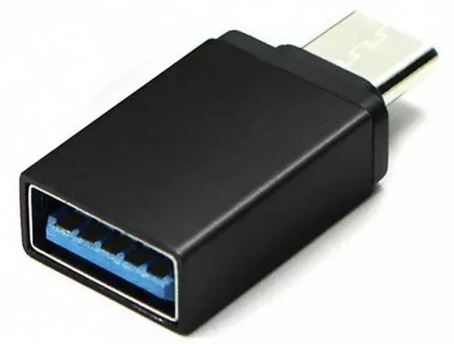 Адаптер - переходник OTG USB3.1 Type-C - USB3.0, черный - фото 1 - id-p199802717