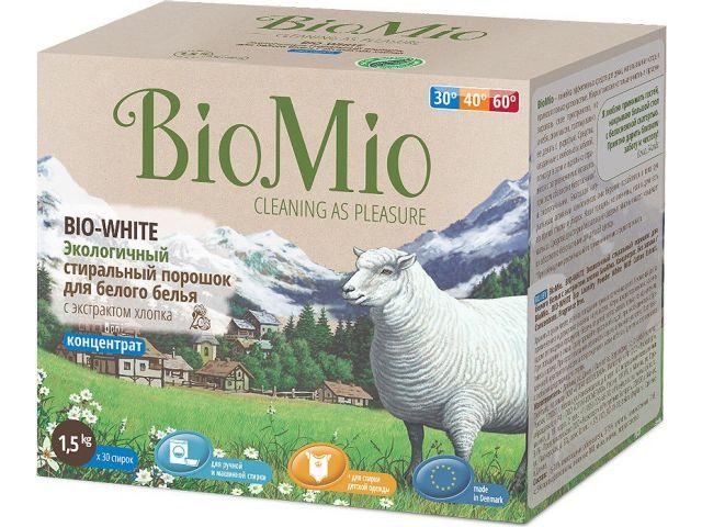Стиральный порошок Bio Mio унив. Bio-White 1,500 г (BIOMIO) - фото 1 - id-p199809764