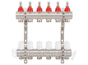 Коллекторная группа AVE777, 6 вых., AV Engineering (Для теплого пола и водоснабжения)