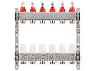 Коллекторная группа AVE136, 6 вых., AV Engineering (Для теплого пола и водоснабжения)