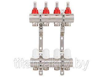 Коллекторная группа AVE777, 4 вых., AV Engineering (Для теплого пола и водоснабжения)