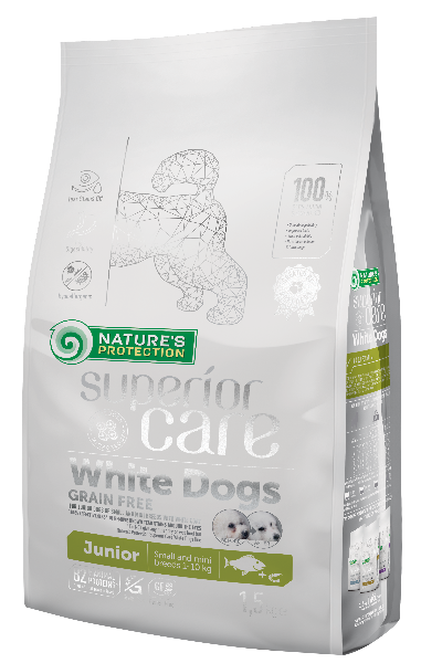 Корм для собак Nature's Protection SC White Dogs Grain Free White Fish Junior / NPSC45830 (10кг)