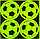 Набор светоотражающих наклеек Футбольный Мяч / на одежду, велосипед, коляску, рюкзак - 4 наклейки, фото 4