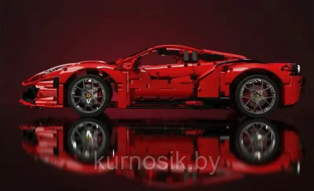 Конструктор 10304 King Спортивный автомобиль Ferrari 458 Italia, 3380 деталей - фото 4 - id-p199826799