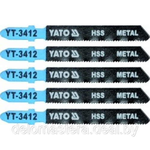 Пилки для электролобзика по металлу 50x75x1,0мм 21TPI (5шт) "Yato" YT-3412 - фото 1 - id-p199833542