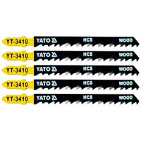 Пилки для электролобзика по дереву 75х100х1,4мм 6TPI (5шт) "Yato" YT-3410