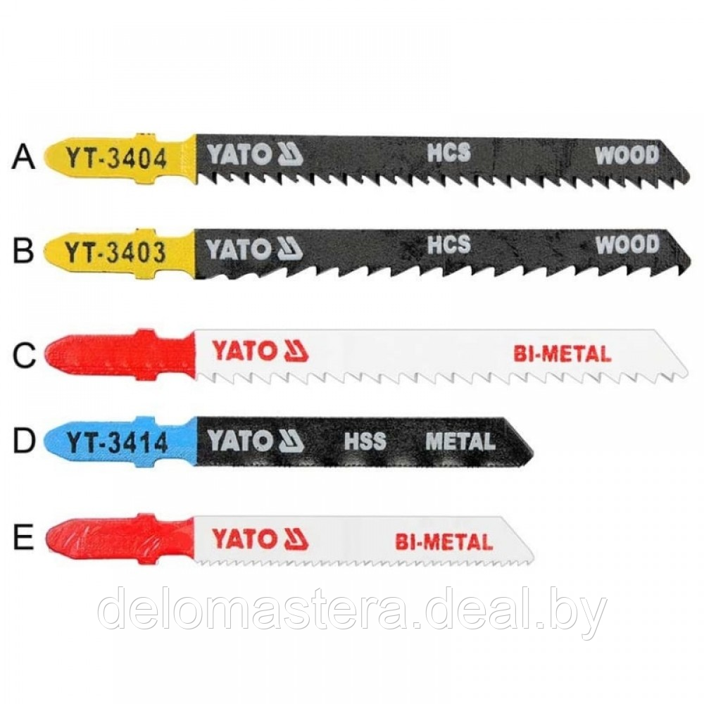 Пилки для электролобзика (5шт) "Yato" YT-3445 - фото 1 - id-p199833555