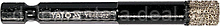 Сверло алмазное по плитке с хвостовиком HEX  8.0x65мм "Yato" YT-60402