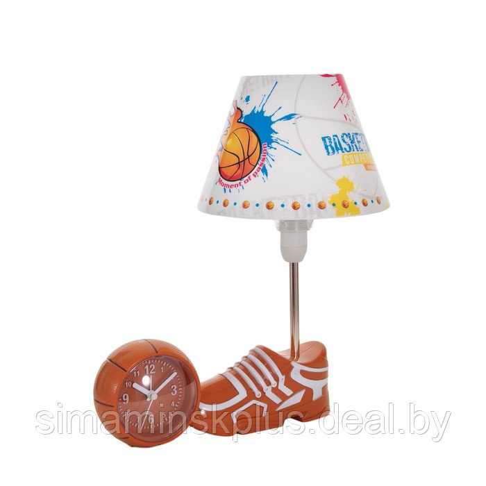 Настольная лампа "Баскетбол" E14 15Вт оранжево-белый 6х30х32,5 см - фото 9 - id-p199848849