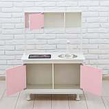 Игровая мебель «Кухонный гарнитур», световые и звуковые эффекты, цвет розовый, интерактивная панель, фото 4