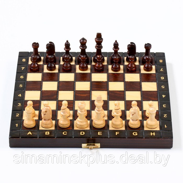 Шахматы ручной работы, 27 х 27 см, король h-6 см. пешка h-2.5 см - фото 3 - id-p199849513