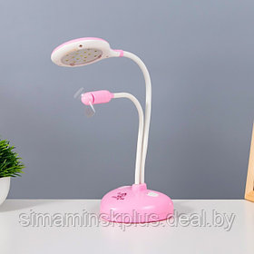 Настольная лампа "Сентра" LED 4Вт USB АКБ розовый 10х11,5х40,5 см