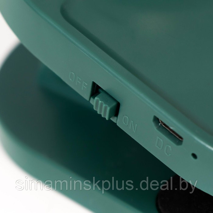 Настольная лампа на прищепке "Блум" LED 3Вт АКБ USB зеленый 8х12х42,5 см - фото 10 - id-p199848935