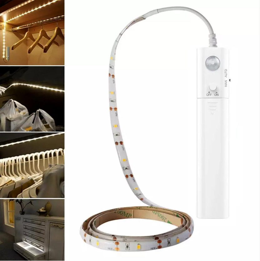 Светодиодная лента с датчиком движения питание AAA 1м. SiPL   ZD94