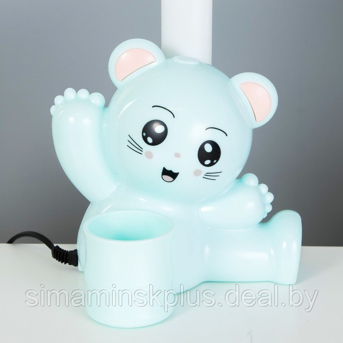 Настольная лампа "Мишка" LED 4Вт голубой 15х28,5х46 см - фото 6 - id-p199848988