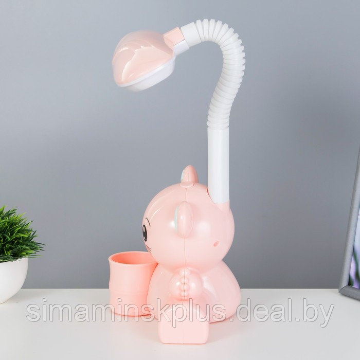 Настольная лампа "Мишка" LED 4Вт нежно-розовый 15х28,5х46 см - фото 4 - id-p199848989