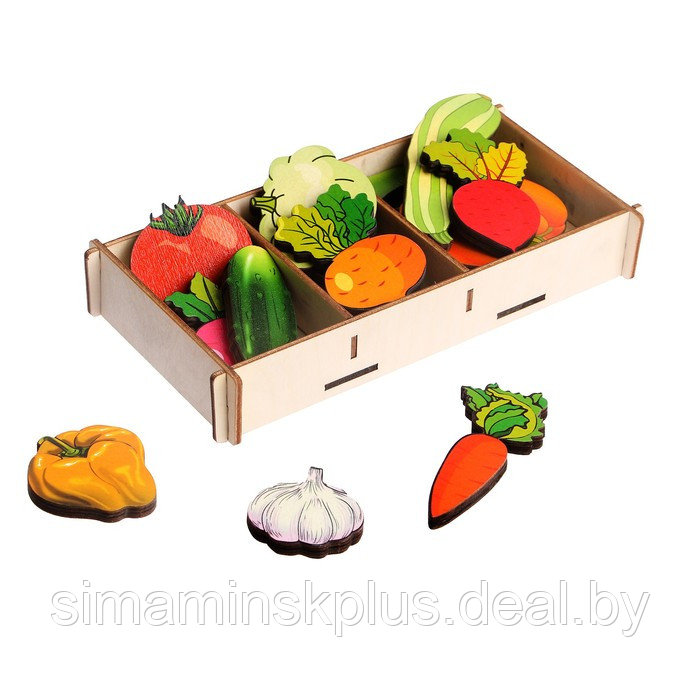 Набор «Овощи на магнитах» в коробке, 16 деталей - фото 2 - id-p199850690