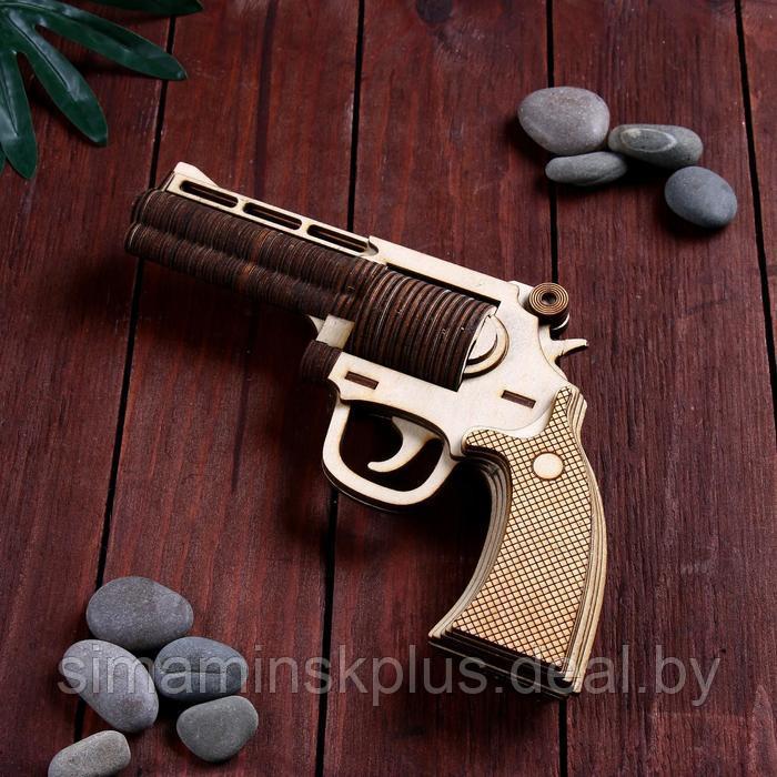 Сувенир деревянный пистолет "Револьвер" - фото 1 - id-p199851701