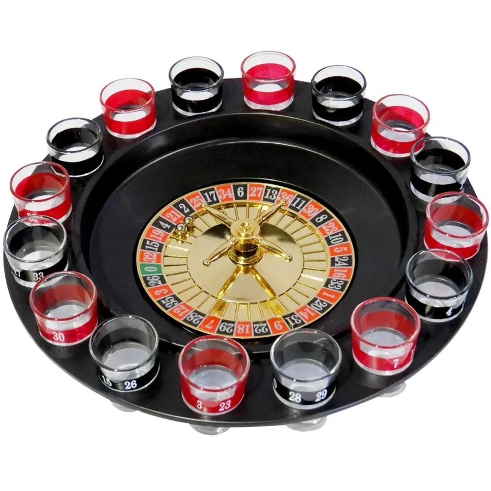 Настольная алкогольная игра для взрослых "Пьяная рулетка" с 16 стопками + подарок - фото 3 - id-p199858692