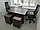 Столы письменные с креслами, цвет сонома. Набор офисной мебели для двух человек, фото 2