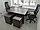 Столы письменные с креслами, цвет сонома. Набор офисной мебели для двух человек, фото 6