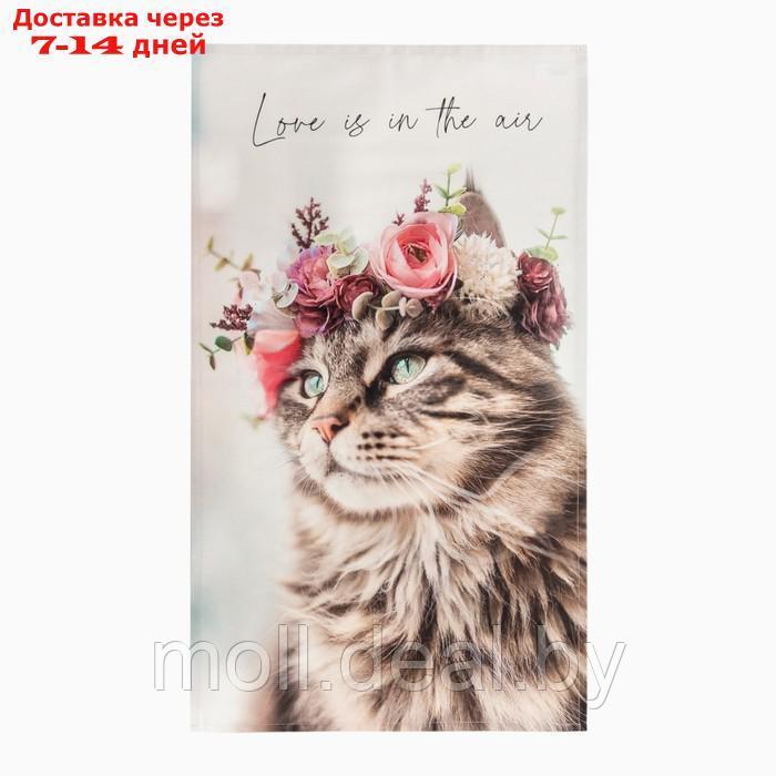 Набор подарочный Этель Flower cat: полотенце 40х73 см, лопатка - фото 3 - id-p199813990