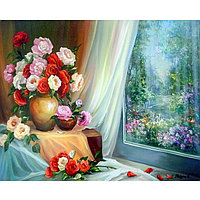 Мозаика алмазная "Darvish" 40*50см "Разнообразие цветов"