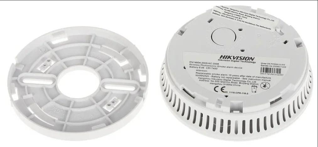 Беспроводной датчик дыма Hikvision DS-PDSMK-S-WE - фото 4 - id-p199874796