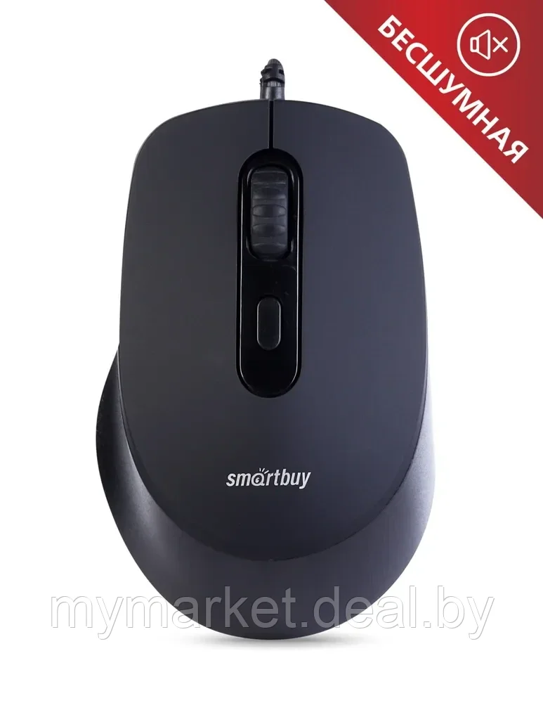 Мышь компьютерная проводная,бесшумная Smartbuy ONE SBM-265-K - фото 1 - id-p199875280