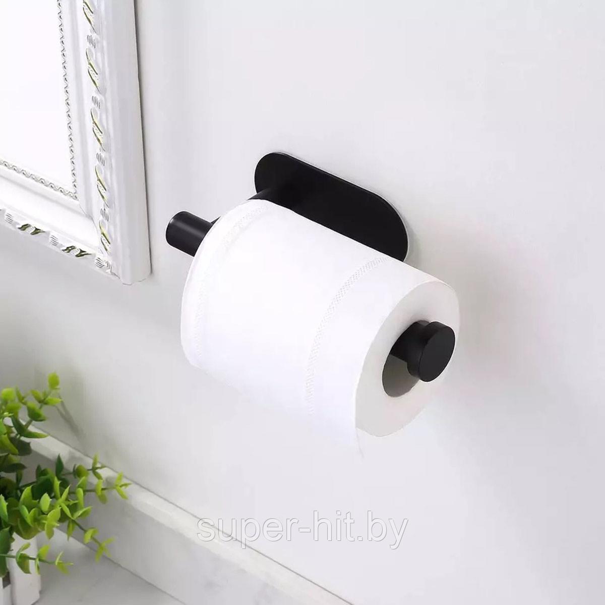Держатель для туалетной бумаги черный SiPL - фото 4 - id-p199877818