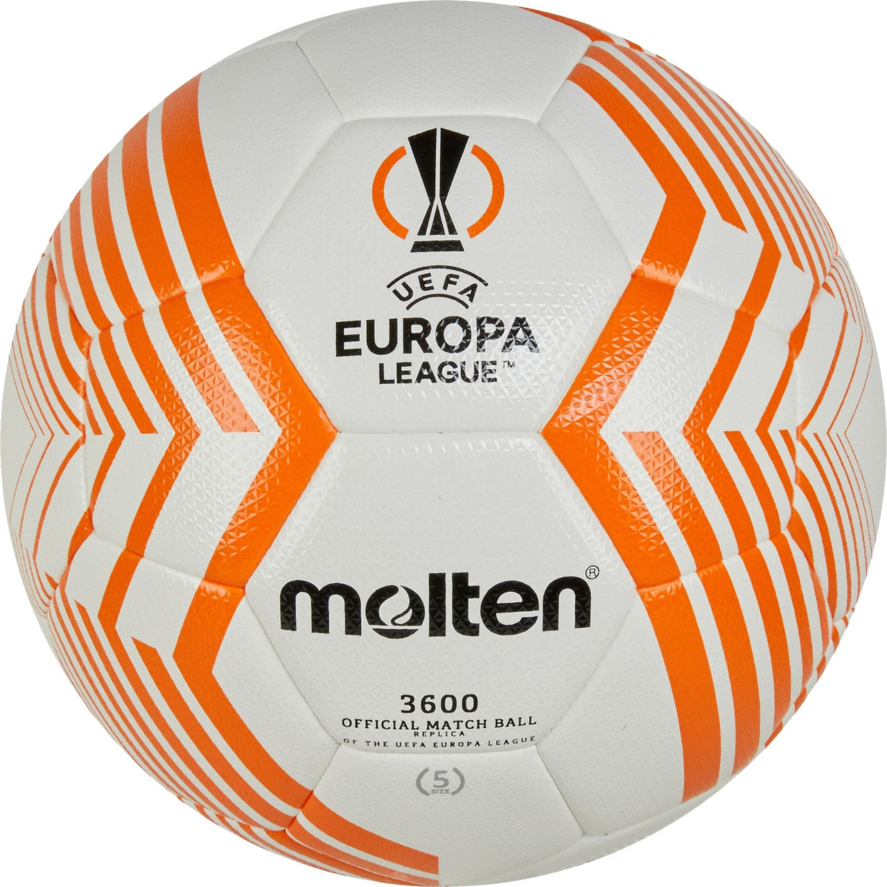 Футбольный мяч MOLTEN F5U3600-23 UEFA Europa League replica PU 5 size - фото 1 - id-p199899633