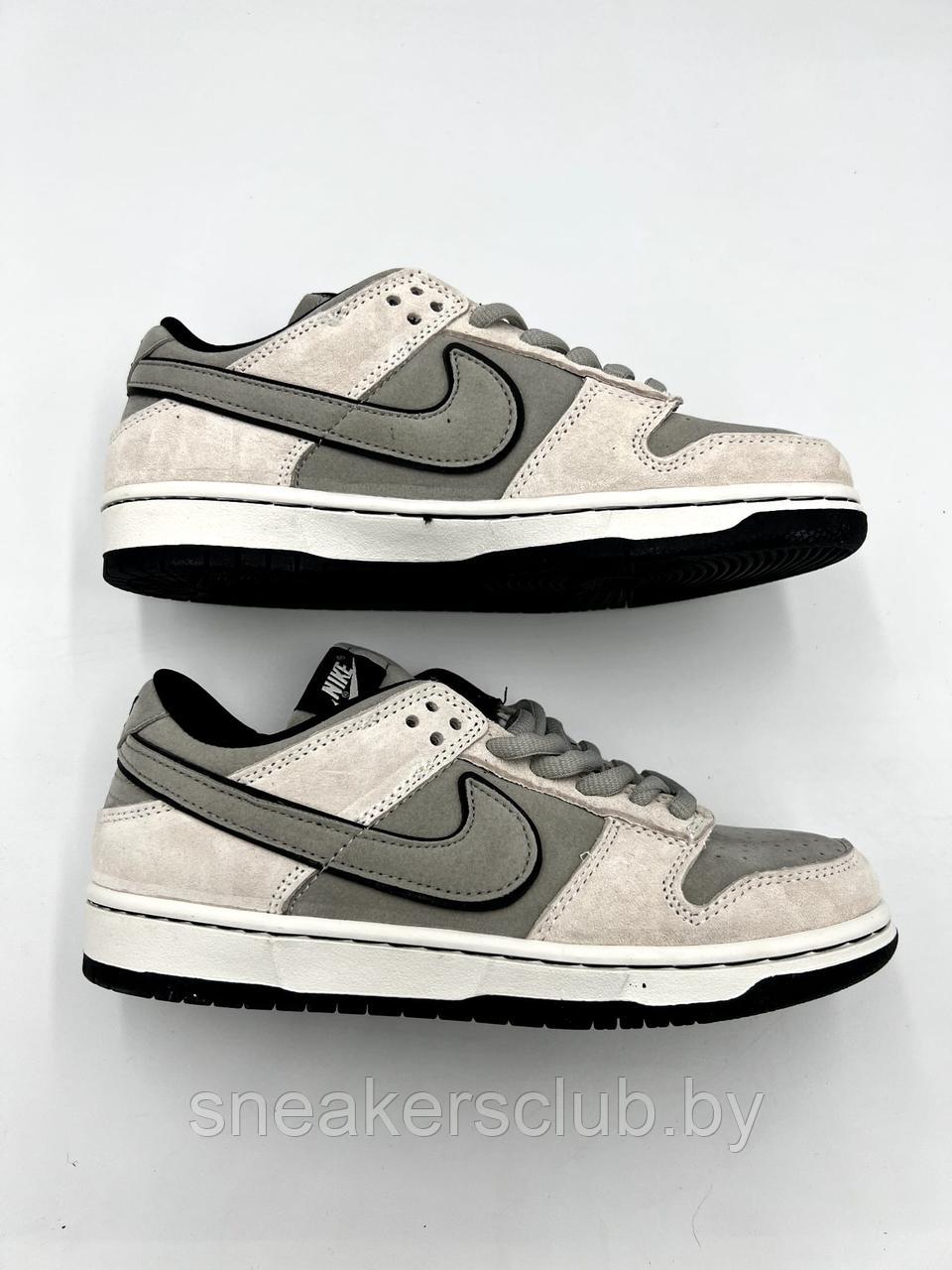 Кроссовки женские Nike SB Dunk low серо-черные / женские / подростковые - фото 4 - id-p199899764